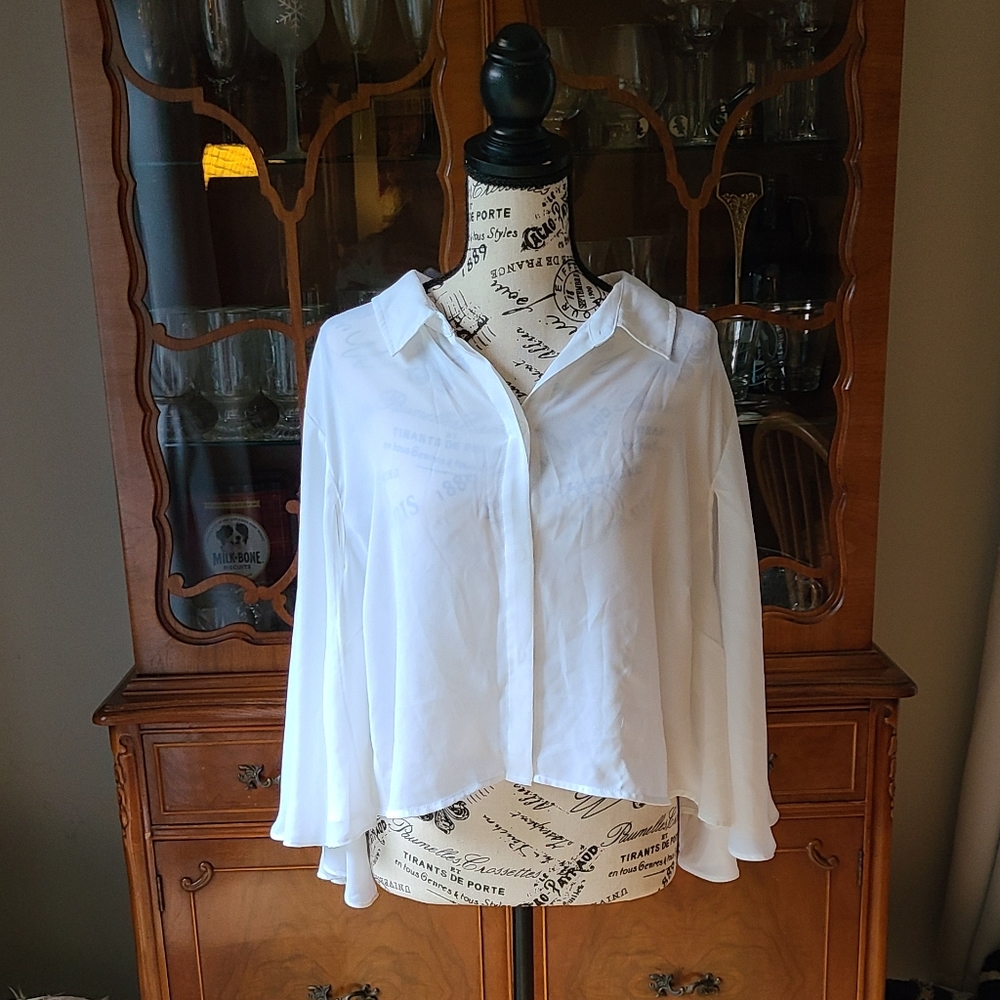 Ashley Nell Tipton / Boutique+ White Blouse